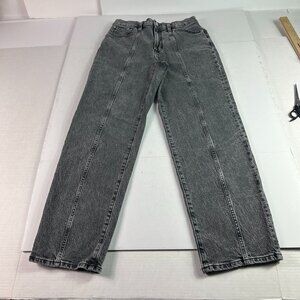 Madewell Jean Women 28x27 Perfect Vintage Straight Front Seam Black Denim Tag 27
